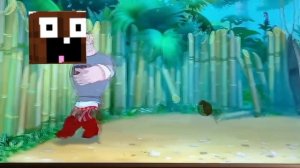 Когда Лёня ришил пошутить над жителем в майнкрафт