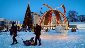 Зимний вечер на полугоре. Курск.
