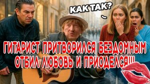 ➤ ПРАНК - ГИТАРИСТ ПРИТВОРИЛСЯ БЕЗДОМНЫМ, ОТБИЛ ЛЮБОВЬ И ПРИОДЕЛСЯ