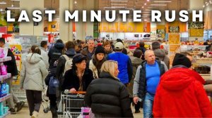 Russian Supermarkets A Few Hours Before New Year