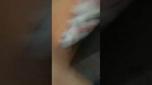 я чистил зубы и ко мне приставал мой брат