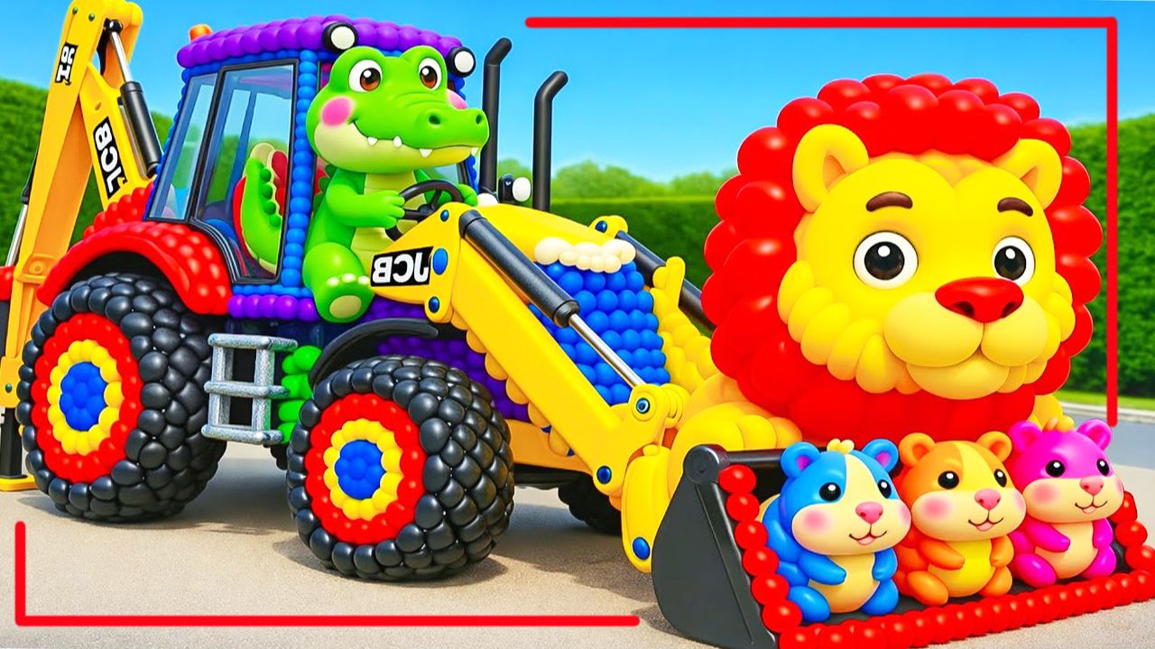 Мультики для детей. Яркие шарики становятся яркими машинками. Мультики для малышей смотреть онлайн