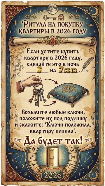 Ритуал Привлекаем квартиру