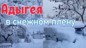Адыгея/ Нас завалило/ Без света и связи/ С Новым годом /