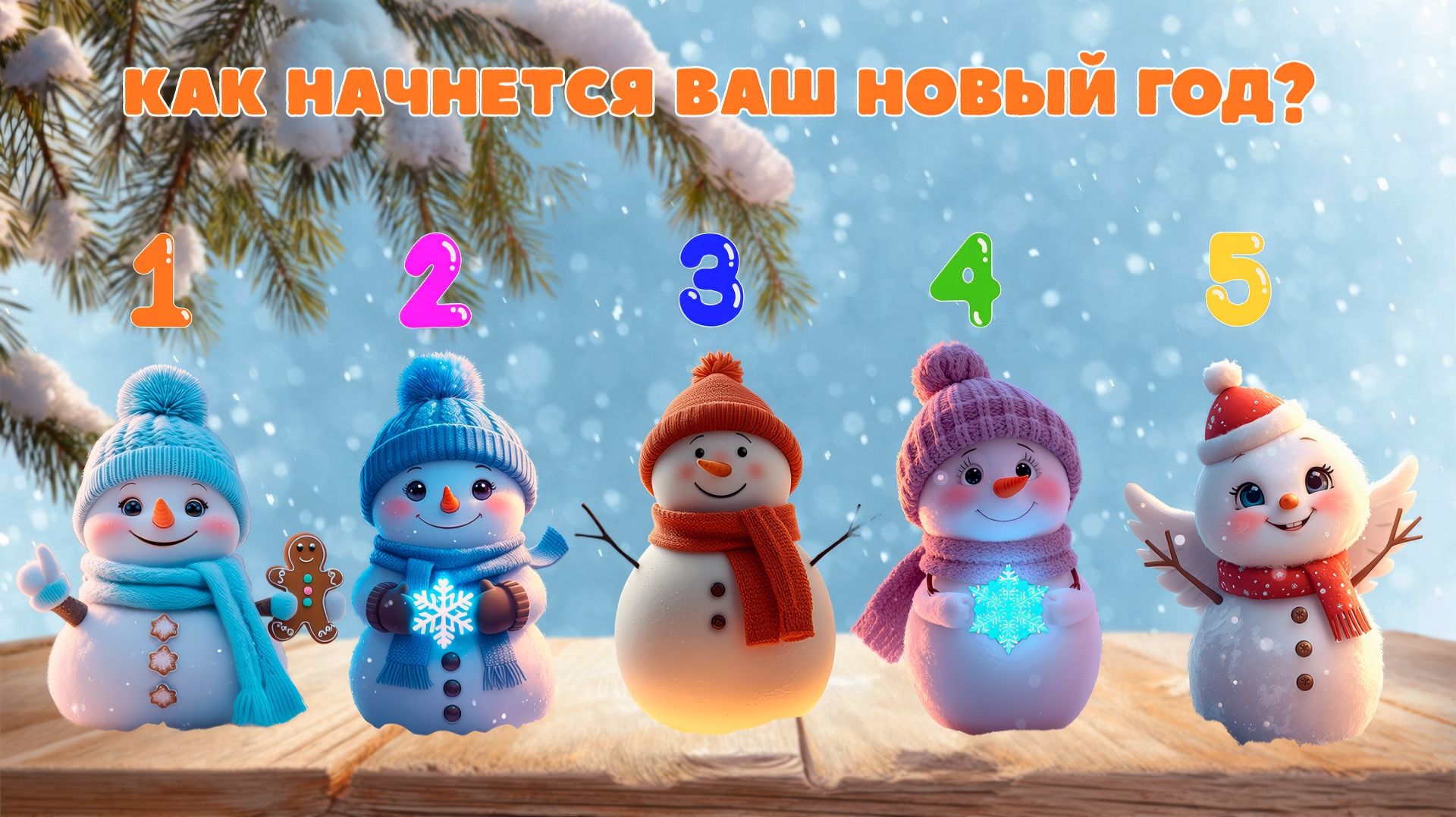 Как начнется ваш НОВЫЙ ГОД? Выберите веселого снеговика! смотреть онлайн