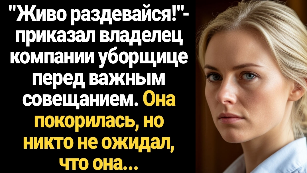 ИСТОРИИ ИЗ ЖИЗНИ/Живо раздевайся!- приказал владелец компании уборщице перед важным совещанием смотреть онлайн