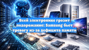 Всей электронике грозит подорожание: Samsung бьет тревогу из-за дефицита памяти