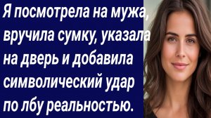 Истории со Смыслом/Я посмотрела на мужа, вручила сумку, указала на дверь/Истории из жизни