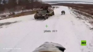 مشاهد لتدمير قوات "الشرق" الروسية مركبات أوكرانية بجنودها