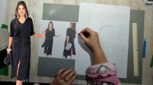 Моделирование. Очень простое платье, на любое событие. Выкройка № 1923.