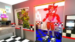 АНИМАТРОНИКИ ПУГАЮТ ОХРАННИКА FNAF COOP ► Garry's Mod