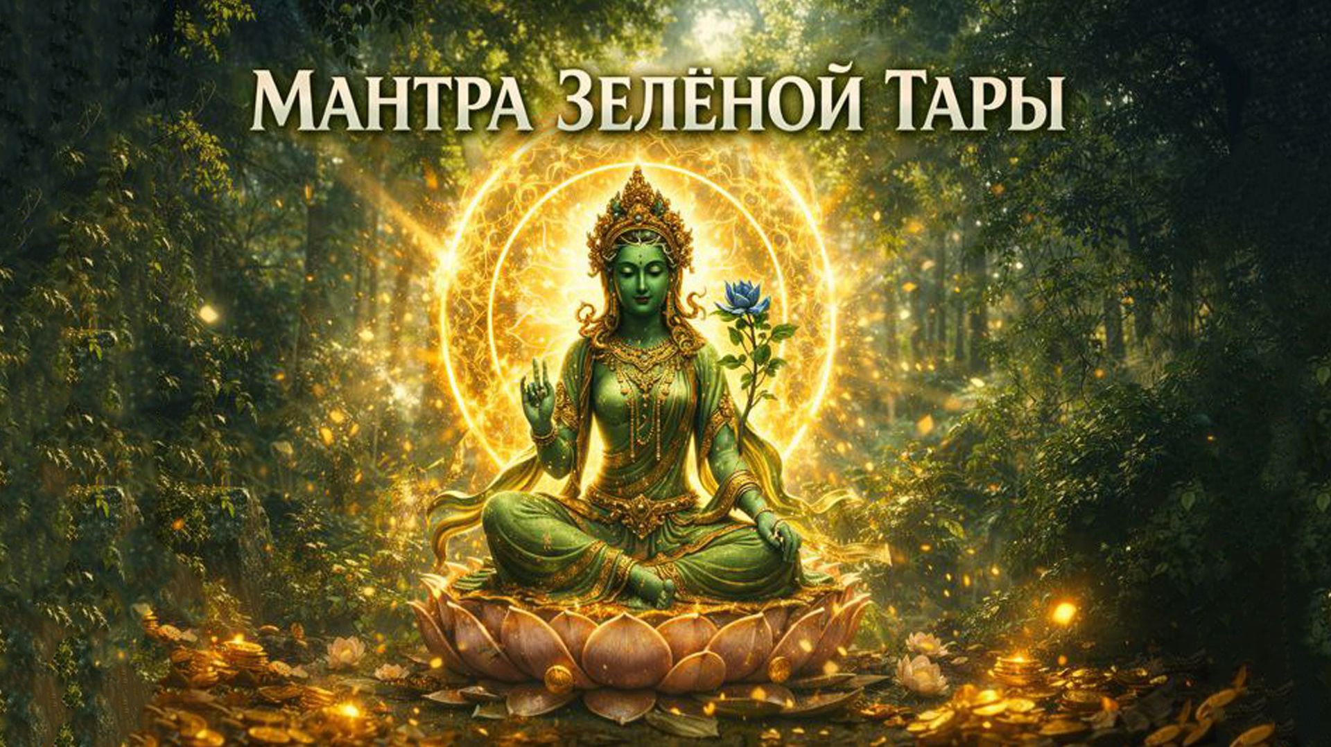 🌿 Мгновенная помощь! Магия мантры 💚  Зелёная Тара Мантра покоя и защиты  Om Tare Tuttare Ture Soha смотреть онлайн