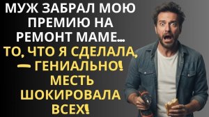 Муж забрал мою премию на ремонт маме, то, что я сделала, — гениально - месть шокировала всех!