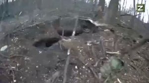 СВО бойцы РФ  на позициях ВСУ.