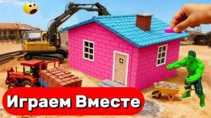 МУЛЬТИКИ ПРО ФЕРМУ С СУПЕРГЕРОЯМИ 🦖 ХАЛК ПОМОГАЕТ НА ФЕРМЕ ДЛЯ ДЕТЕЙ №4