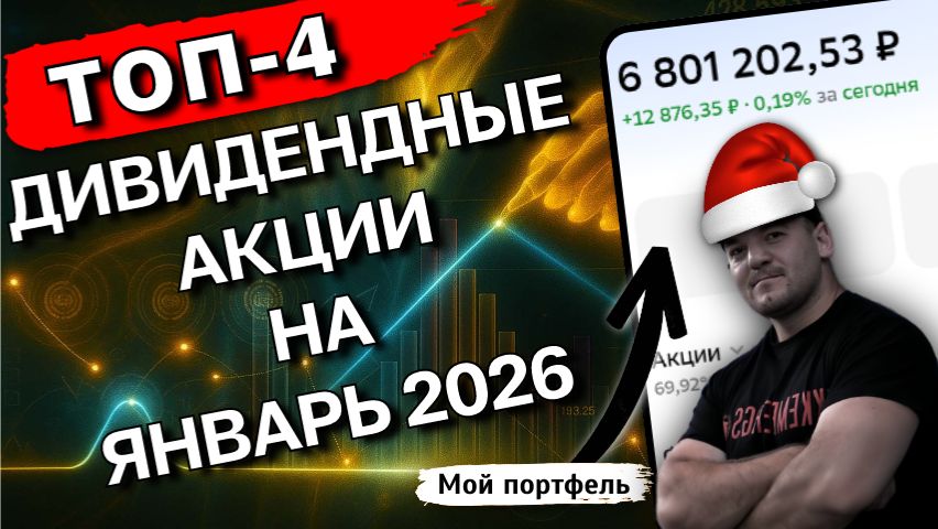 4 акции для роста и дивидендов в январе 2026 смотреть онлайн