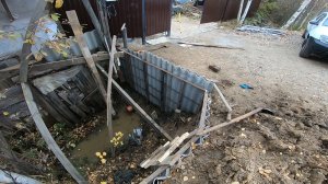 ДЕЛАЮ ПОДПОРНУЮ СТЕНУ НА ЗАЕЗДЕ ИЗ ТОГО ЧТО БЫЛО