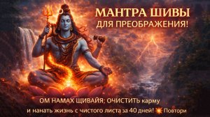 🔱 МАНТРА ШИВЫ ДЛЯ ПРЕОБРАЖЕНИЯ! Ом Намах Шивайя: Сила, Очищение Кармы и Новая Жизнь! 💫🙏
