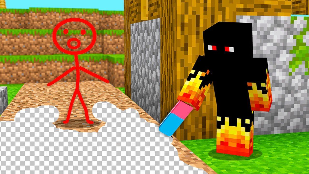 Я ЗАТРОЛЛИЛ СТИКМЕНА В НАРИСОВАННОМ МАЙНКРАФТЕ! MINECRAFT ДАКПЛЕЙ НУБ И ПРО КОМПОТ смотреть онлайн