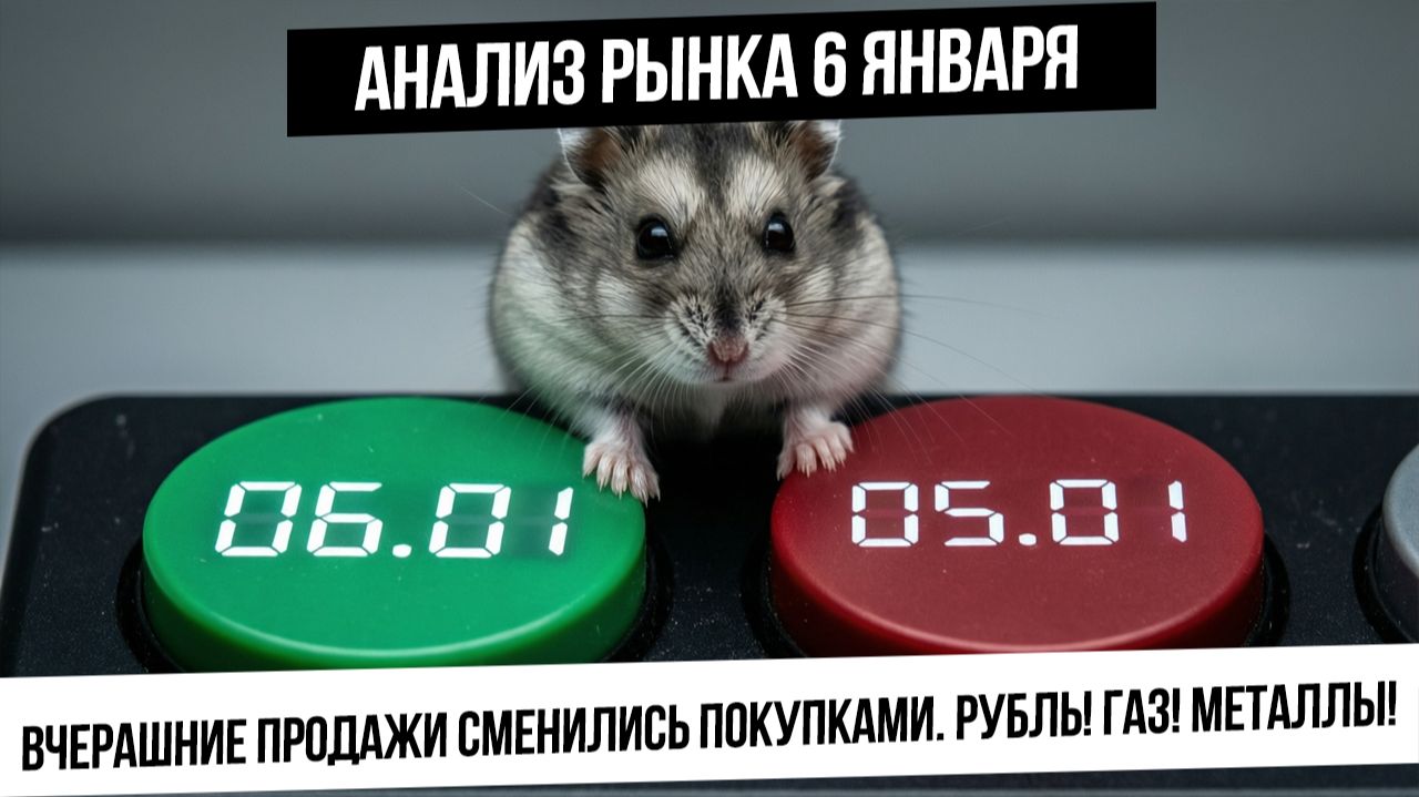 Анализ рынка 6 января. продажи в IRUS выкуплены. Рубль будет укрепляться? Металлы и S&P500 в рост? смотреть онлайн