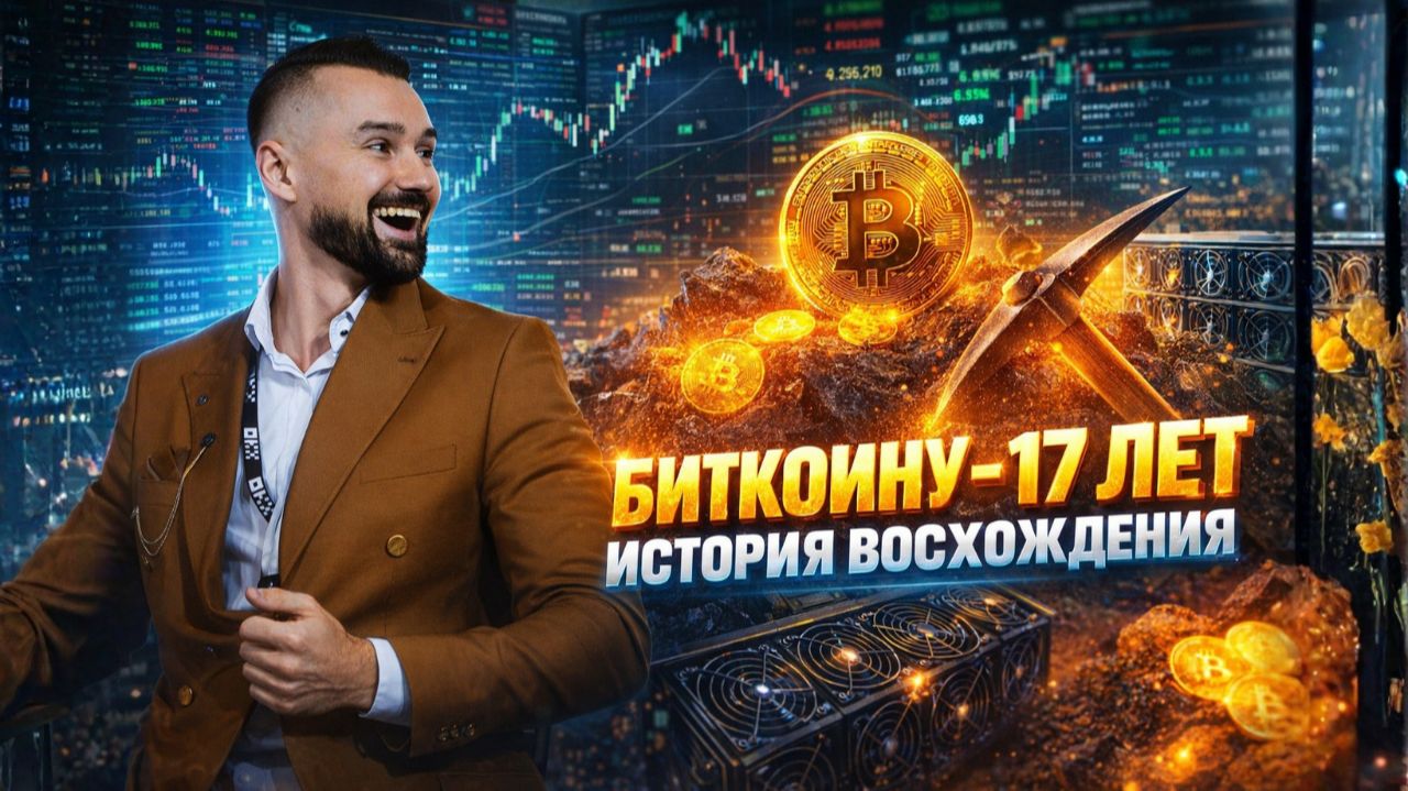 БИТКОИНУ - 17 ЛЕТ / ГРАФИК BTC смотреть онлайн