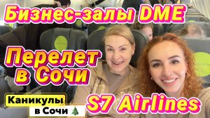 Летим в Сочи на Новый год 🤩 // БИЗНЕС-ЗАЛЫ DME и S7 с ПРЕДНОВОГОДНИМ СЕРВИСОМ 🎄