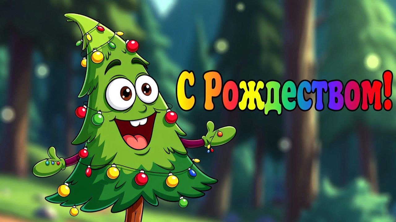 Музыкальное поздравление С Рождеством от Алекс Ч смотреть онлайн