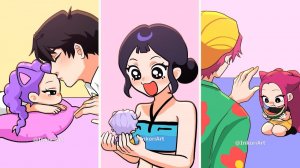 Анимационная подборка Kpop Demon Hunter | Реакция девушек-Хантрикс на внимание парней Саджа.