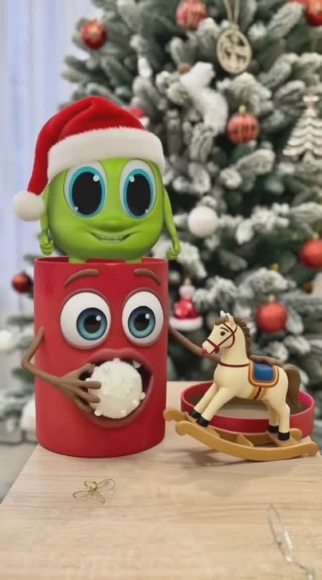 Хелпик убирает новогодние игрушки 🧸 смотреть онлайн