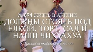 Должны стоять под елкой. Торт, сад и наши чихуахуа. № 894 Жизнь в Англии