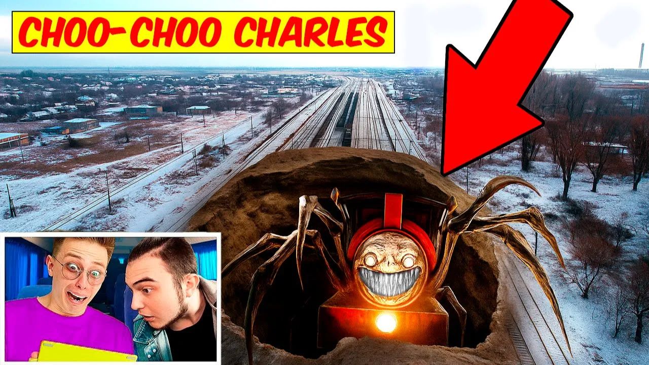 Я увидел Choo Choo Charles с дрона — ОН БЕЖАЛ КО МНЕ! смотреть онлайн