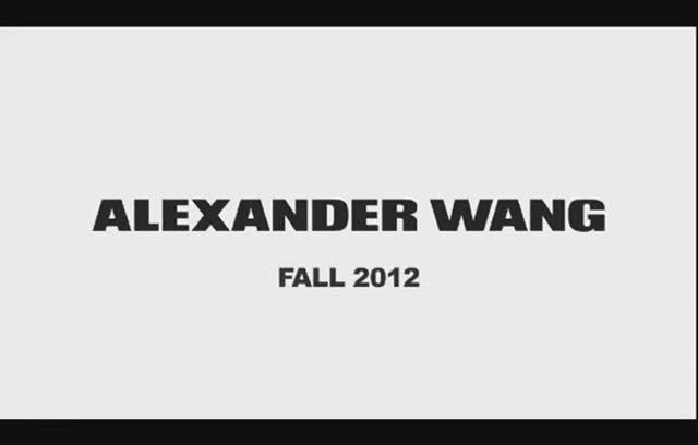 Показ коллекции Alexander Wang осень-зима 2012