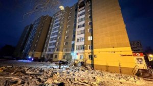 Власти показали многоэтажку в Твери, где при ударе БПЛА погиб человек