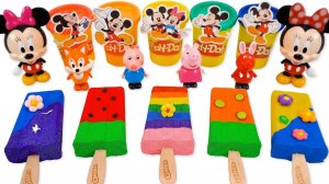 ЛЕПИМ МОРОЖЕНКИ СО СВИНКОЙ ПЕППОЙ ИЗ КИНЕТИЧЕСКОГО ПЕСКА ВИДЕО ДЛЯ ДЕТЕЙ КАНАЛ ИГРАЛКИ-ЗАЛИПАЛКИ