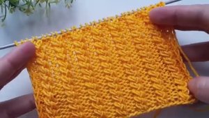 Ажурные узоры спицами простые и красивые - Вертикальные дорожки спицами - Вязание спицами