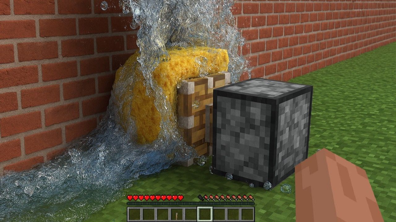 РЕАЛИСТИЧНАЯ ГУБКА МАЙНКРАФТ смотреть онлайн