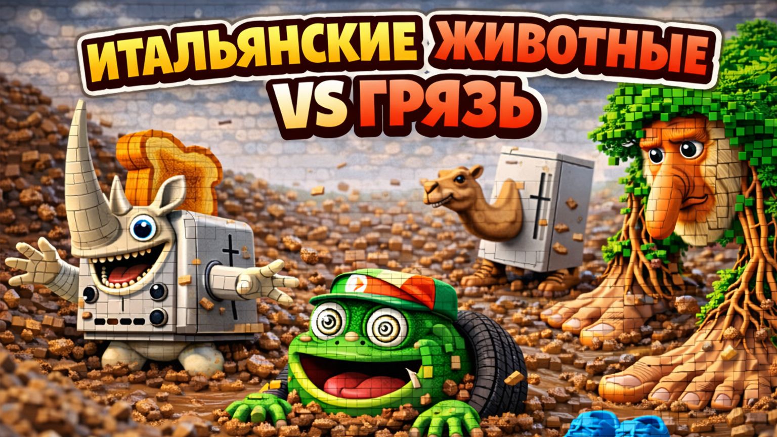 Итальянские Животные VS ГРЯЗЬ! Но это ЛЕГО!!! смотреть онлайн