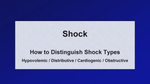 Shock  Les 2 - Distinguishing Shock Types Eric Strong
