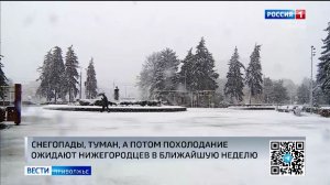 Снегопады и туман ожидаются в Нижнем Новгороде с 7 января