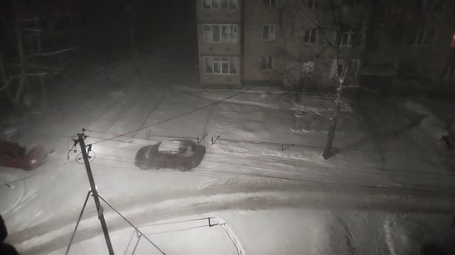 Настоящее зимнее чудо 🌨️ Прохождение линии шквалов с кратковременной метелью за 3 минуты смотреть онлайн