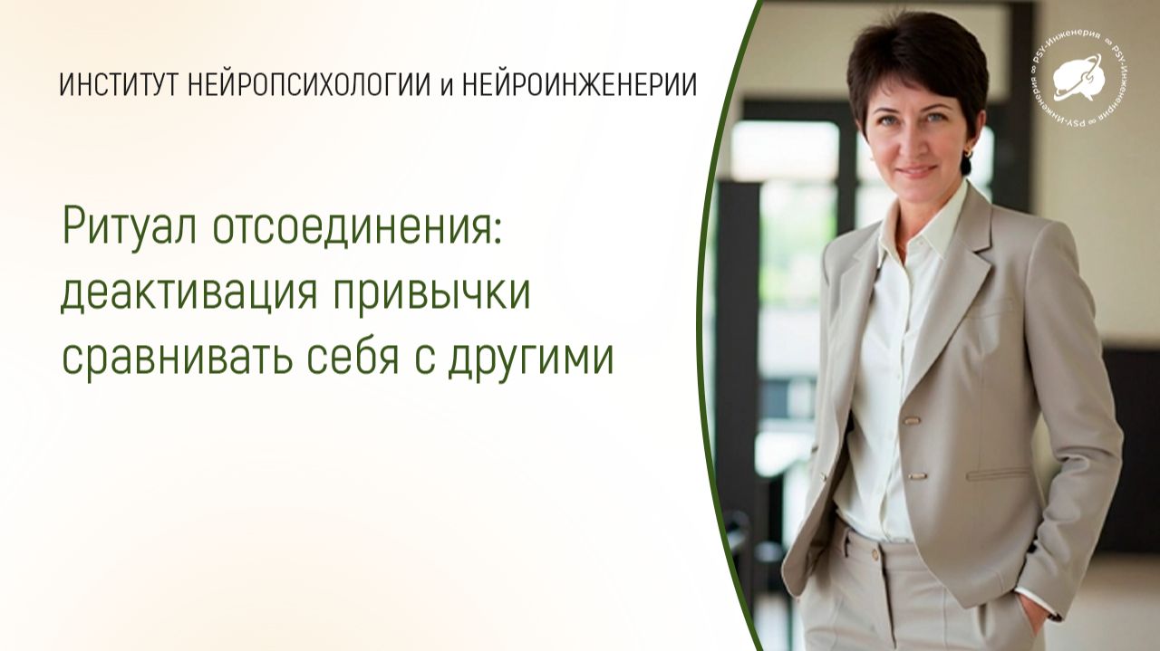 Ритуал отсоединения:  деактивация привычки сравнивать себя с другими