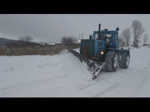 ТРАКТОР Т-150! ОЧИСТКА СНЕГА 2021!