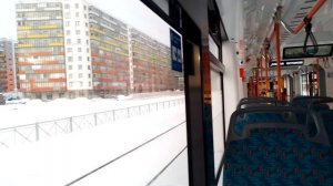 Новый трамвай Купчино  -  Шушары.
31.12.2025 года.