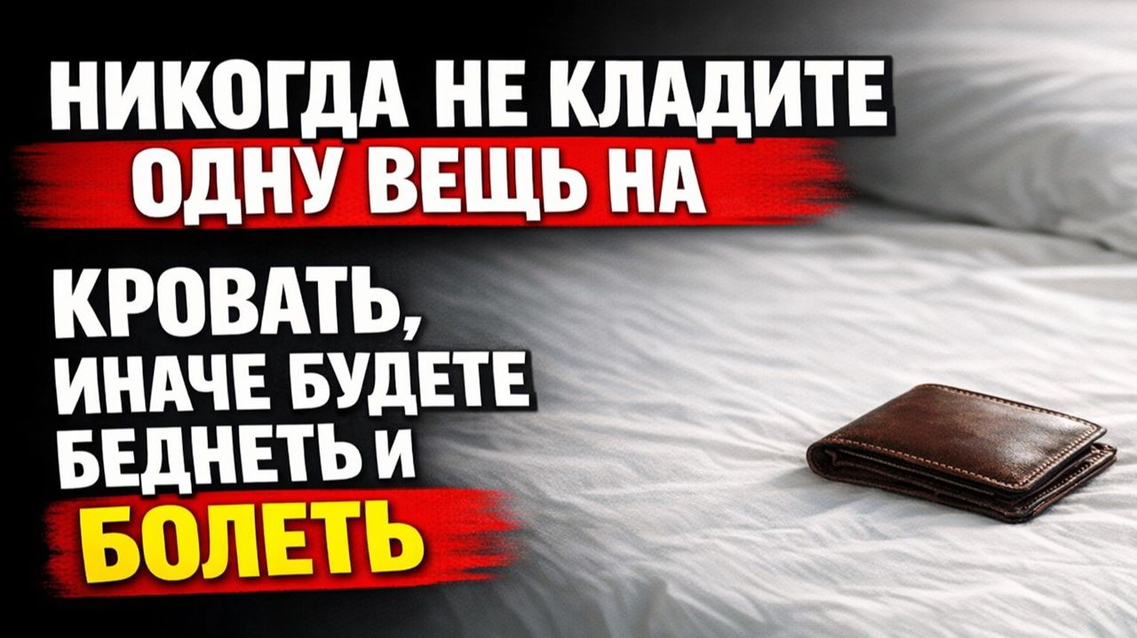 Кладёте одну вещь на кровать и теряете деньги и здоровье по приметам предков смотреть онлайн