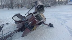 Опубликованы кадры крушения частного вертолета в Пермском крае