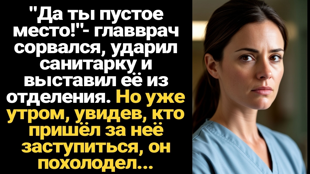 ИСТОРИИ ИЗ ЖИЗНИ/Да ты пустое место!- заорал главврач на санитарку и ударил её смотреть онлайн
