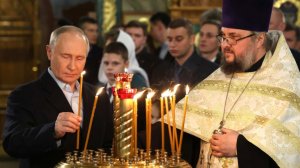 Путин поздравил православных христиан с Рождеством Христовым