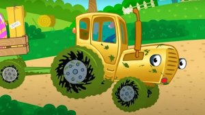СИНИЙ ТРАКТОР — ДЕТСКИЙ ПОЗНАВАТЕЛЬНЫЙ МУЛЬТИК 👶🚜 | ТЕХНИКА И ПЕСЕНКИ