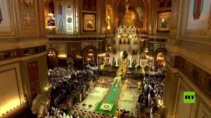 موسكو.. مراسم عيد الميلاد في كاتدرائية المسيح المخلص بقيادة البطريرك كيريل