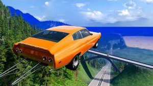 Эпичные высокоскоростные прыжки на автомобиле – BeamNG Drive / CrashBoomPunk
